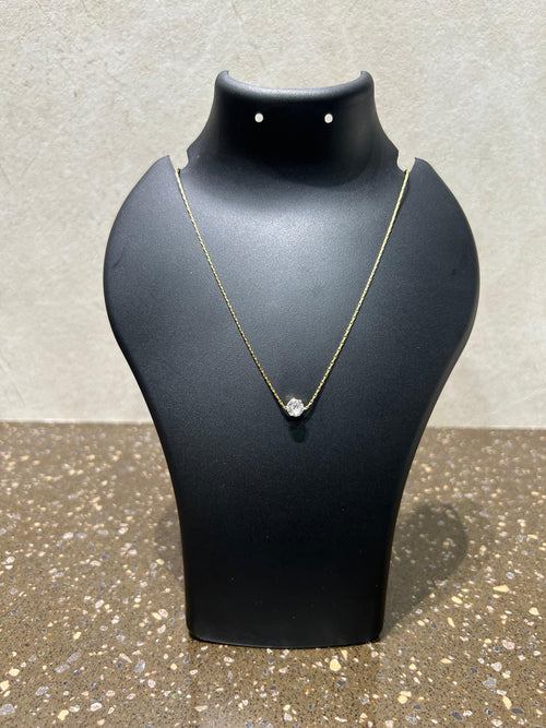 Classic Solitaire Pendant Necklace