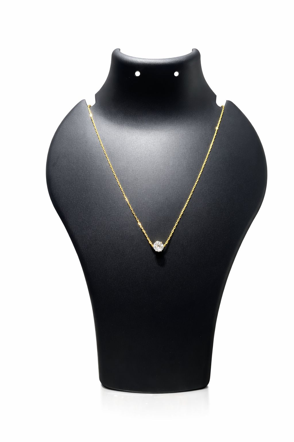 Classic Solitaire Pendant Necklace