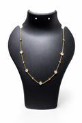 Elegant Gold Bezel- Necklace