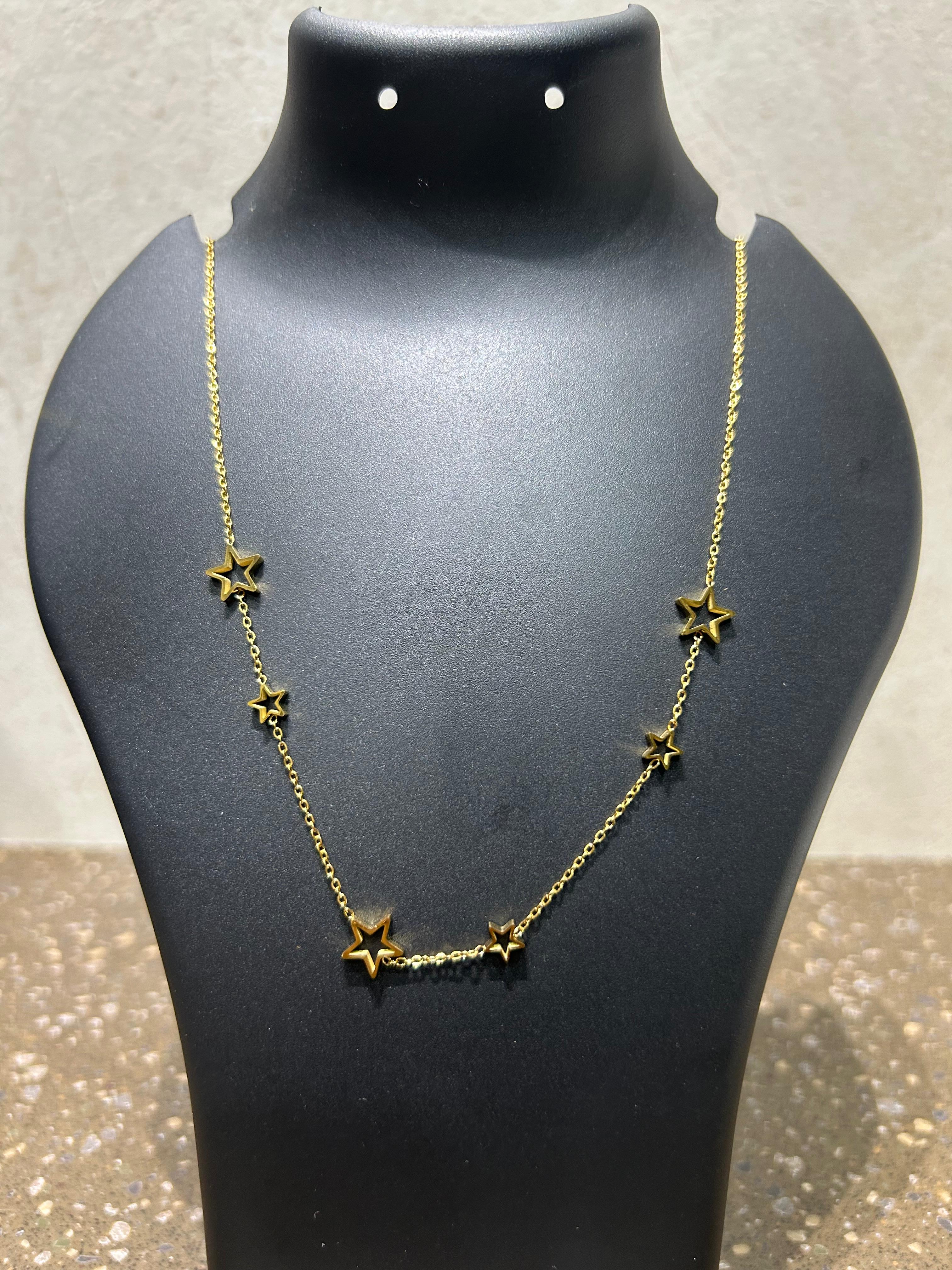Starlight Gold Charm Necklace